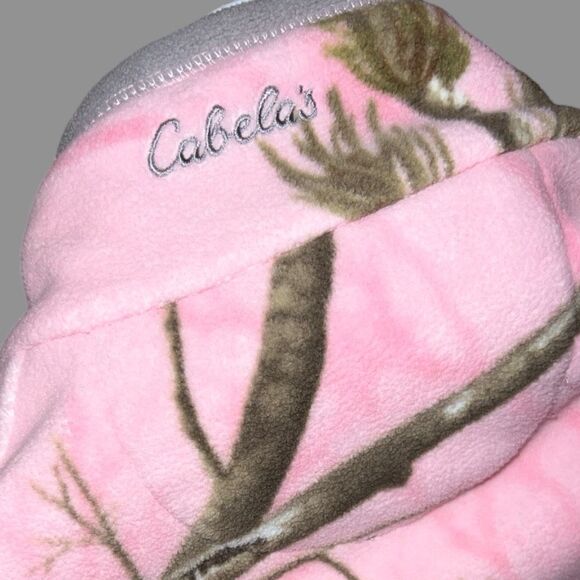 Cabela's Women’s Pink Camo Fleece Warm Hunting Vest Size Small - Picture 3 of 9